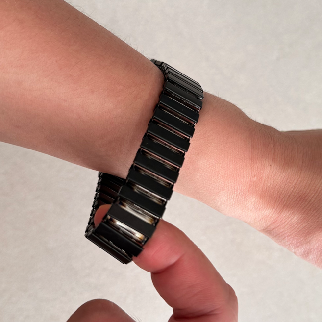 갤럭시 핏3 링크브레이슬릿 밴딩루프 블랙, 실버