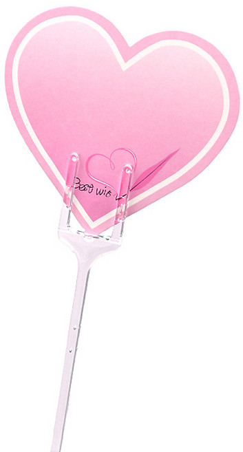 화분 카드픽 플라스틱 카드꽂이 핀데코 축하 메세지 라벨 레터링 장식픽 1p