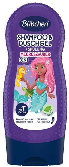 뷔센 키즈 너티 노움 3 in 1 샴푸&린스&샤워 플러스케어 230ml, 1개