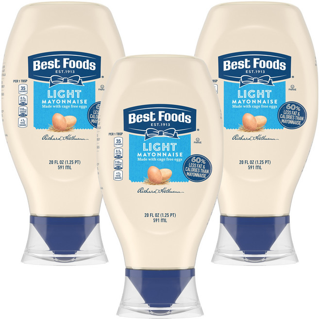 베스트푸즈 라이트 마요네즈, 591ml, 3개