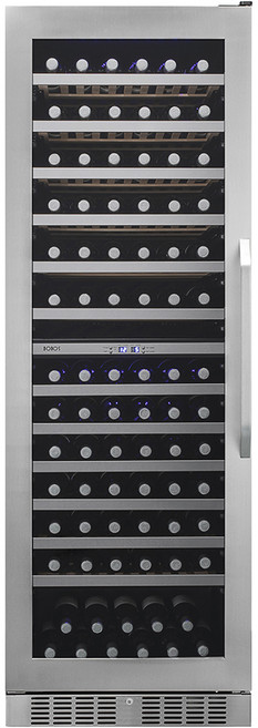 보보스 와인셀러 JG-166B 최대 135병 빌트인겸용 듀얼타입, 우측 열림 (좌힌지), 손잡이O