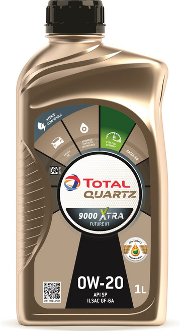 프랑스 TOTAL 쿼츠 9000 XTRA FUTURE XT 0W-20 1리터 (가솔린 및 하이브리드 차량용 합성엔진오일 ), 1L, 0w20, 1개