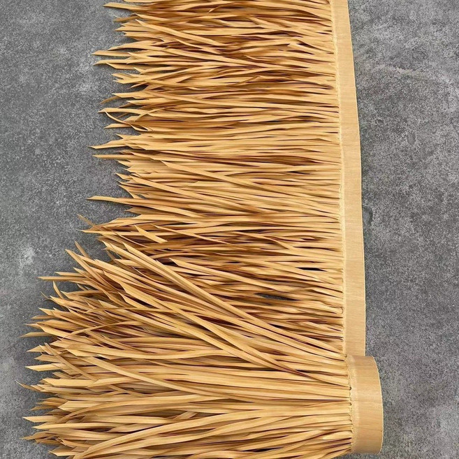 【開發票/統編】仿真茅草屋頂裝飾瓦片 中式涼亭假稻草 仿古庭院民宿茅草裝飾, 稻草黃1米x0.5米 拍一件是一米
