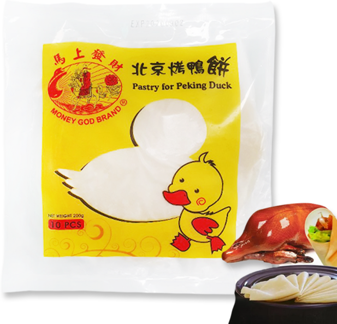 홍홍 중국식품 야빙 오리쌈피 오리떡 중국전병 냉동전병 밀쌈 밀전병, 200g, 1개