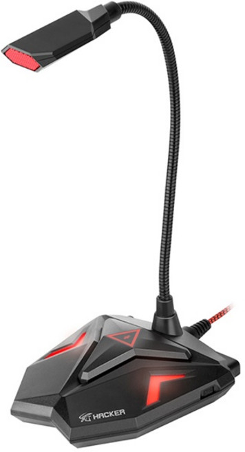 앱코 HACKER MP300 게이밍 스탠드 마이크 USB, 블랙