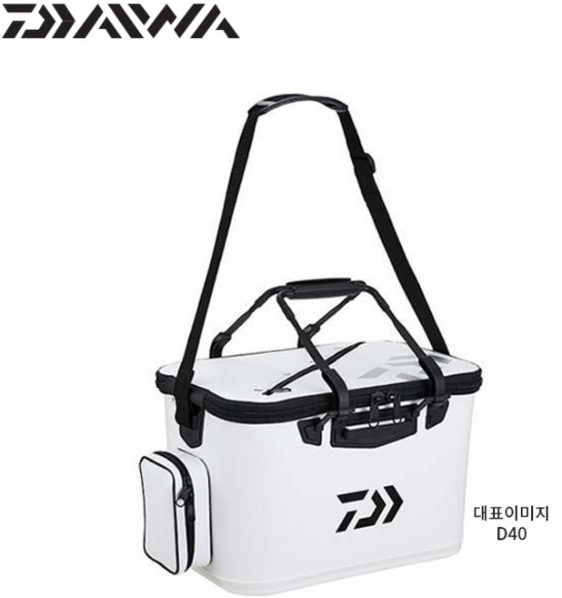 다이와 키퍼바칸 D40(A) 낚시가방 밑밥통 보조가방, D40화이트-280495, 가방