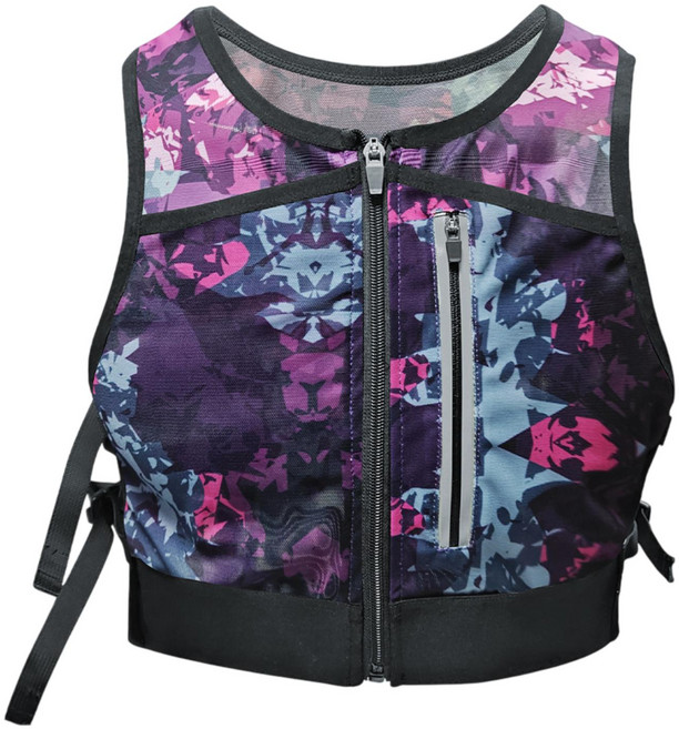 러닝 조끼 야외 배낭 팩 20-35L 남성 여성 하이킹 오토바이 야간 산책을위한 반사 조깅 가슴 팩, 05 Purple Pink
