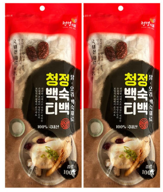 삼계탕 재료 100gx2개 국산 백숙재료 황기 엄나무, 2개