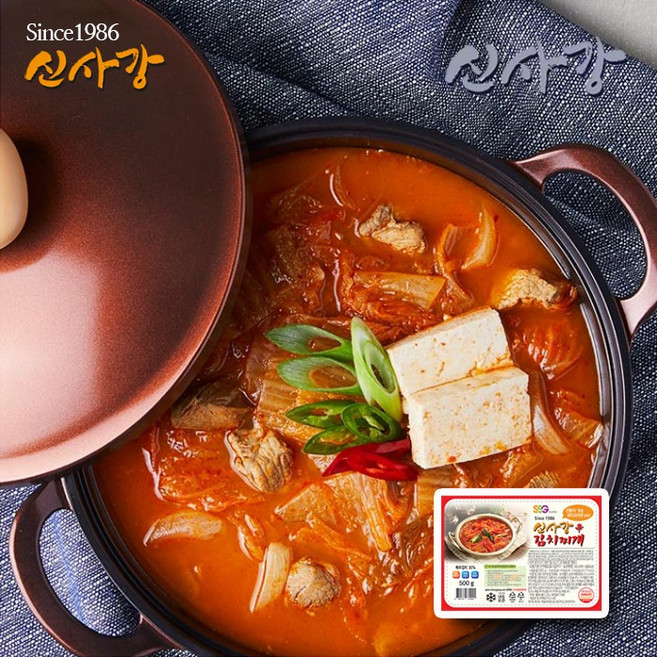 생생정보 방영 38년 전통 수원맛집 [신사강] 김치찌개_900g(3인분용)_15개입대용량(13.5kg), 900g, 15개