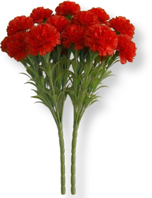 샵리빙 감성가득 생화같은 어버이날 카네이션 조화 꽃다발, 레드, 2개