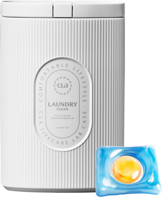 클라 듀얼 울트라 클린 세탁 캡슐세제 클린코튼 화이트케이스, 1개, 100개입
