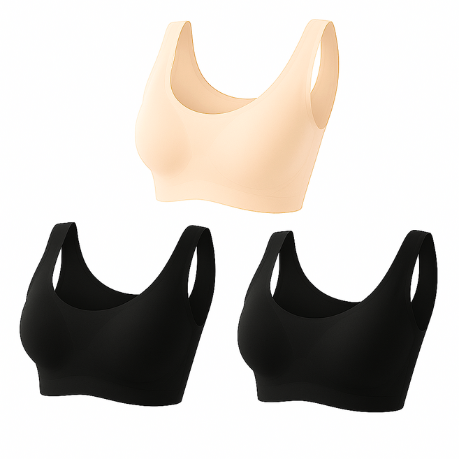 덴코 편한 심리스 여성 브라 3p