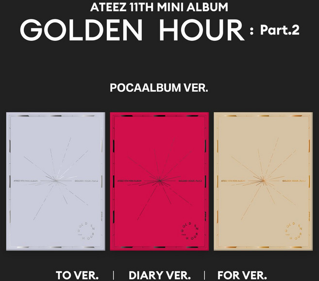 ATEEZ 에이티즈 - 미니 11집 앨범 GOLDEN HOUR : Part.2 포카앨범 / 버전, For (베이지)