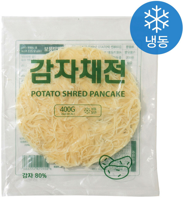 [인생건어물] 감자채전 전 부침개 400g 밀키트 대용량 업소용, 3개