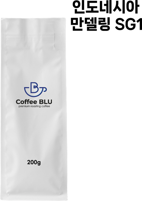 커피블루 커피블루-인도네시아만델링SG1 200g, 1개, 분쇄안함