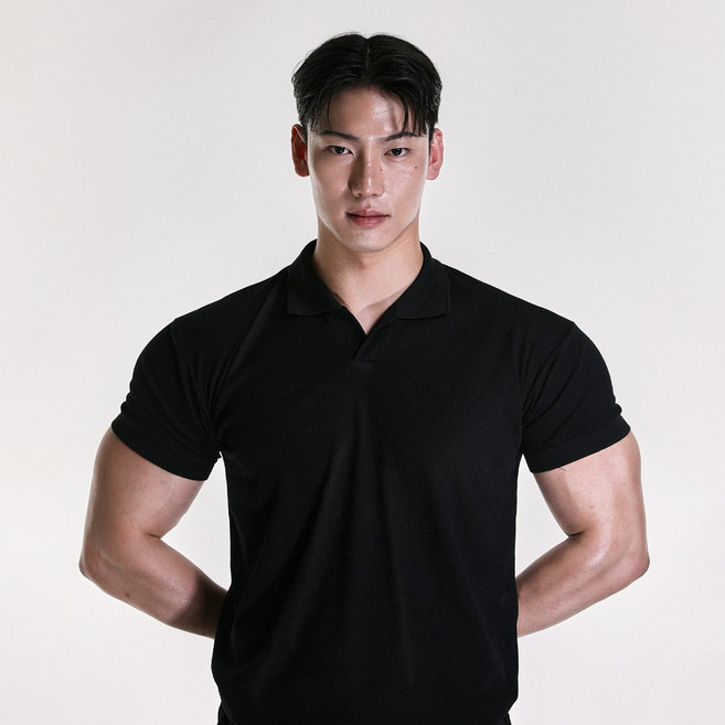 알브이디 트래블웨어 골지 머슬핏 카라티(3color)