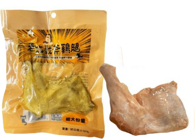 喵啾寵物小舖 老北戰斧雞腿 化骨鮮嫩雞腿 犬貓皆可食 高蛋白零食, 1個, 雞腿