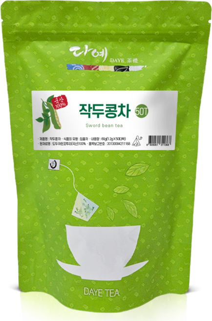 [본사직영] 다예 100% 국산 맛있는 작두콩차 생분해 삼각티백, 1개, 50개입, 60g