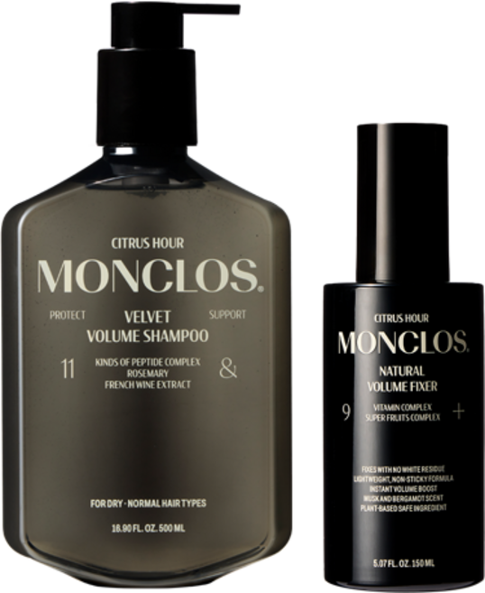 몽클로스 벨벳 볼륨 샴푸 500ml + 내추럴 볼륨 픽서 150ml, 1개