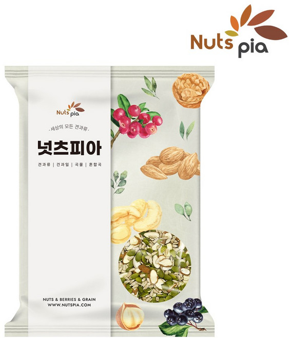 넛츠피아 혼합 씨드믹스 믹스넛, 씨드믹스 1kg, 2개, 1kg