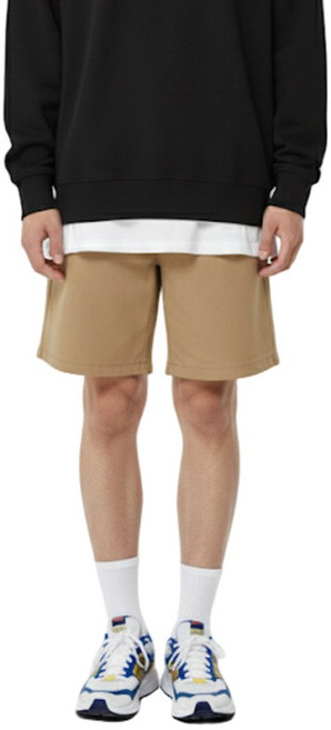 에쉬울프 남여공용 코튼 반바지 베이직 밴딩 하프 팬츠 쇼츠