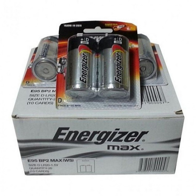 삼삼닷컴 맥스 D사이즈 건전지 LR20 대형 배터리 20개