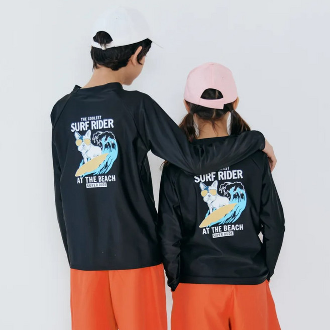 주니어 오버핏 긴팔 상의 래쉬가드 수영복 SF-211