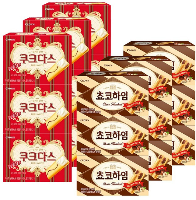 크라운 하임, 9세트, 초코하임 47g + 쿠크다스화이트 77g