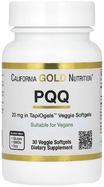 PQQ 20mg 피큐큐 소프트젤 30정 캘리포니아골드뉴트리션, 1개
