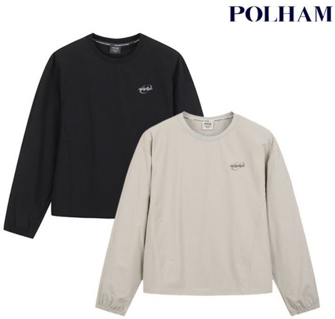 [백화점 정품] 26년SALE 폴햄 POLHAM 여성 우븐 크롭 긴팔 맨투맨(PHG2TR2370)