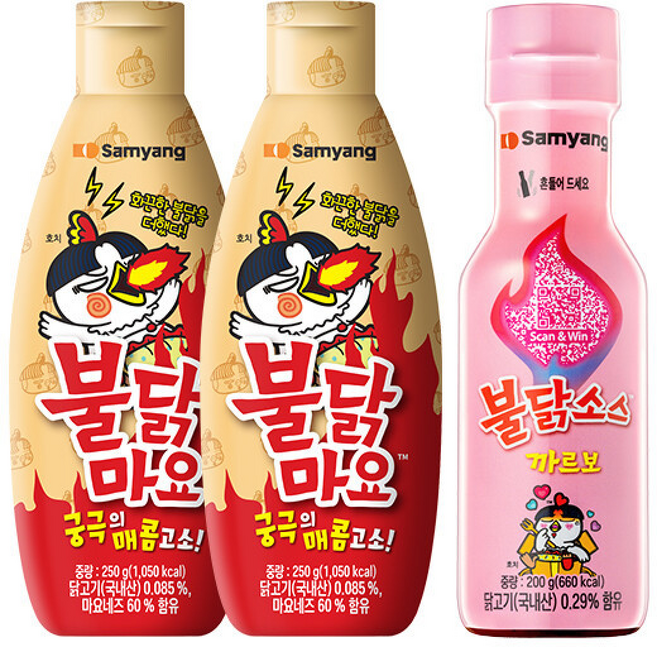 삼양 불닭마요소스 + 까르보불닭소스, 1개, 250g
