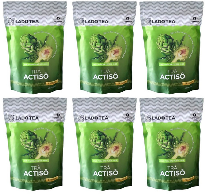 달랏 특산 LADOPHAR 라도파 아티소 차 아티초크 차 베트남 허브차, 2g, 100개입, 6개, 200g