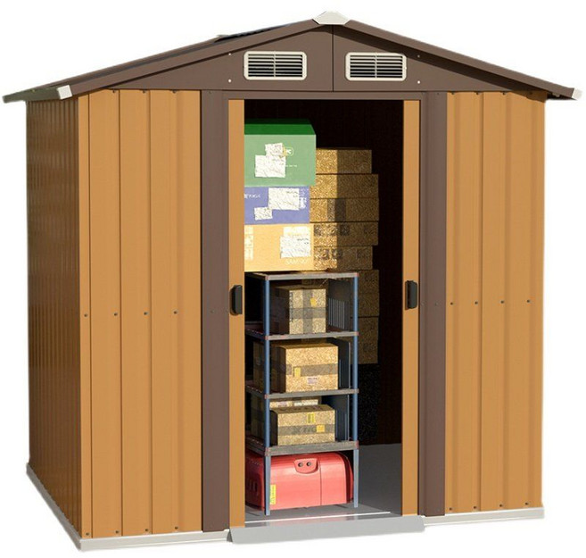 제이베니-774 조립식창고 수납공구창고 정원 이동수납실 콤비네이션 하우스 농막 간이 소형 이동식 창고, 14. 녹색 첨탑 B 스타일