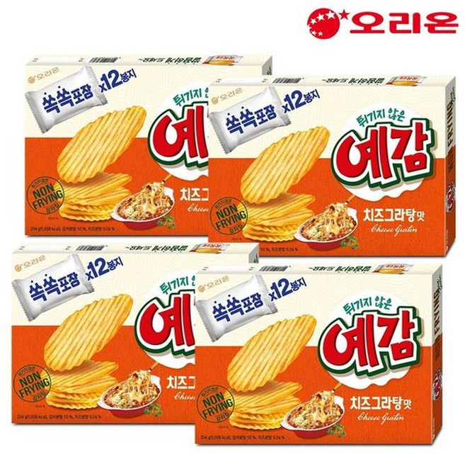 오리온 예감 치즈그라탕맛 204gX4개, 4개, 204g