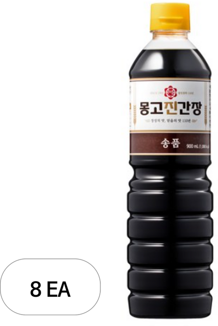 몽고진간장 송품, 900ml, 8개