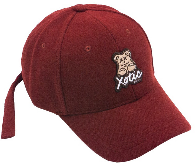 【Xotic gear】趴趴熊毛尼鴨舌帽 (三色) XGH2147 長帶帽 彎簷帽 棒球帽 毛呢 冬帽 毛毛帽