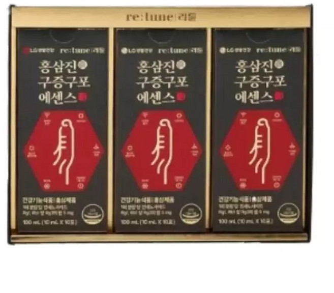 리튠 홍삼진 구증구포 10ml 10포 x 3개, 3박스, 30개입