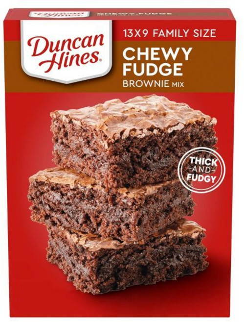Duncan Hines 브라우니 믹스 퍼지 18.3oz, 520g, 1) Chewy Fudge - 1.14 Pound (P
