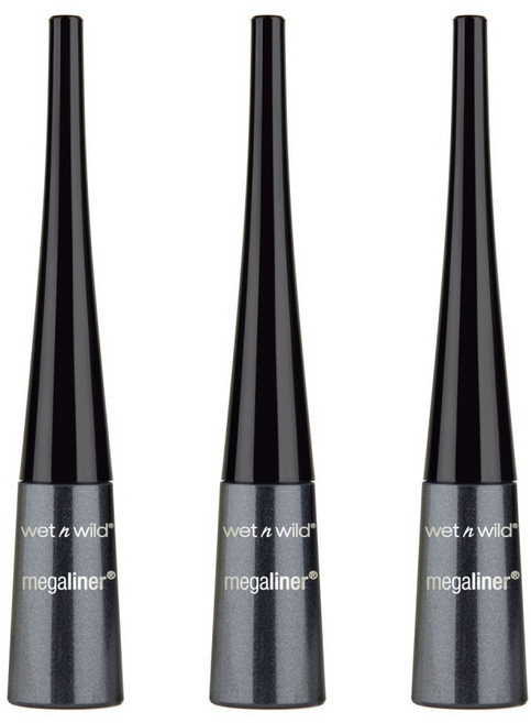 웻앤와일드 메가라이너 리퀴드 아이라이너 3.5ml, Black, 3개