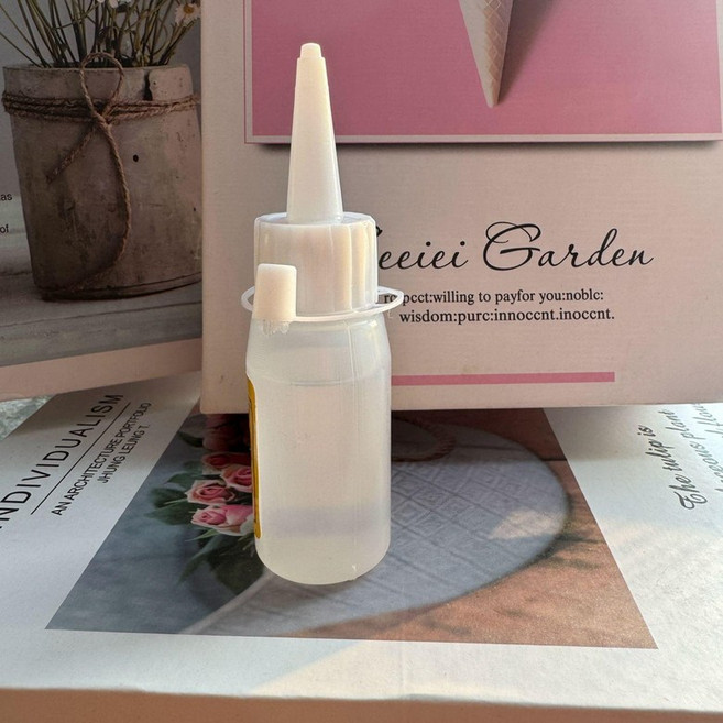 다양한 종류의 드라이 플라워가 담긴 DIY 공예용 재료 박스 캔들 석고 방향제용, 1개, 수제 꽃 접착제 30ml 1개