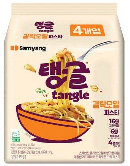 tangle 갈릭오일파스타 100g, 32개