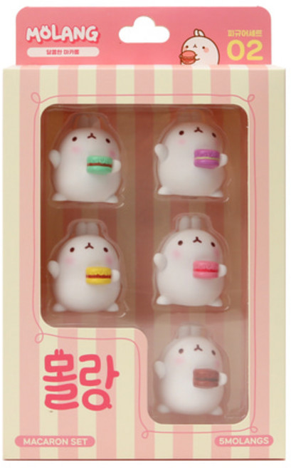 몰랑이 피규어세트 시즌2 - 몰랑과 달달한 마카롱, 1개