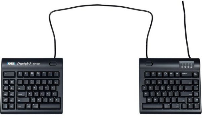 KINESIS 프리스타일 2 Mac용 USB 키보드9인치 표준 분리형 검은색, 20 in Extended Separation