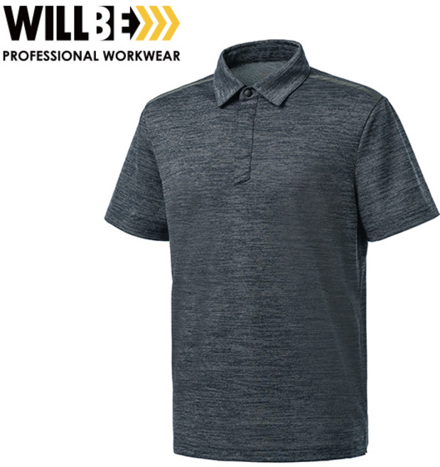 윌비 CT622 멜란지 조직티셔츠 반팔