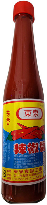 東泉辣椒醬 道地台灣風味 拌麵炒菜沾醬皆宜 天然釀造, 1個, 420g
