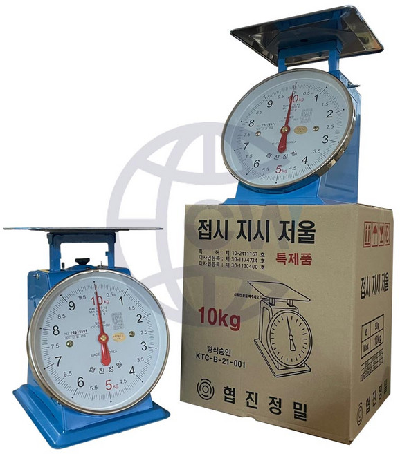협진 접시 지시저울 3kg 5kg 10kg 20kg 30kg 50kg 계량 업소용 앉은뱅이저울 중량선택