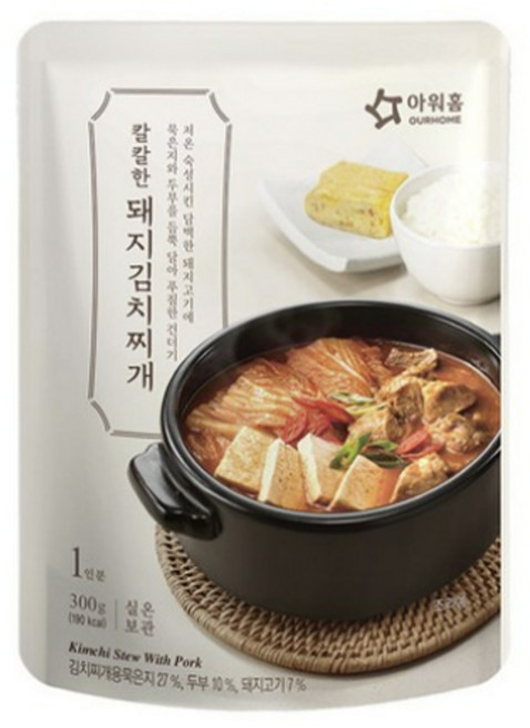 아워홈 칼칼한 돼지김치찌개, 300g, 10개