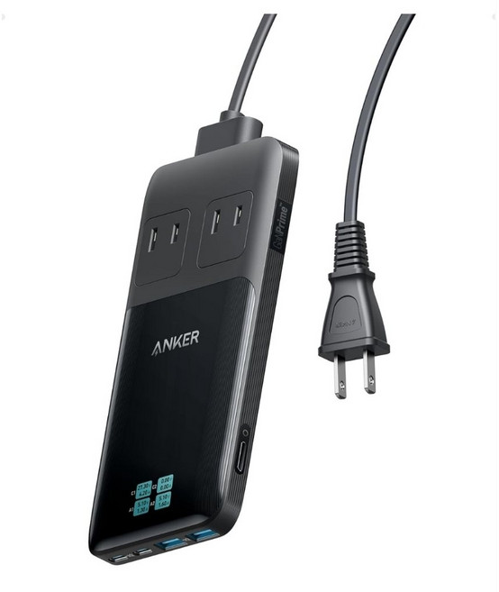 Anker Prime 6-in-1 充電器 140W 6孔快充充電站 (原廠保固18個月), 1個, 日規兩口