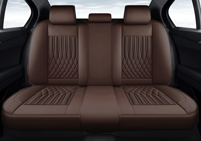 카시트커버 자동차 차량용 방석 가죽 교체 시트커버 보호매트 SF-880 앞좌석 1SET, SF-880 뒷좌석1SET, 1개, 브라운