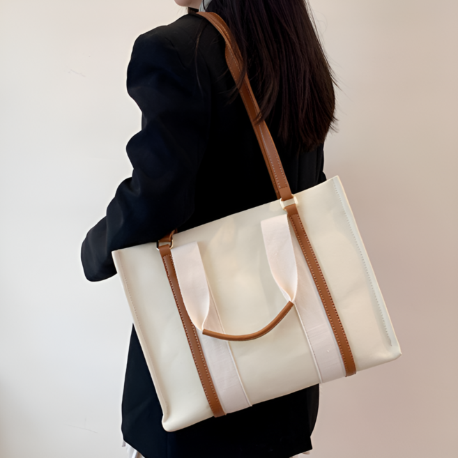 튼튼한 데일리 대용량 수납 보부상가방 기저귀가방 캔버스백 투웨이백